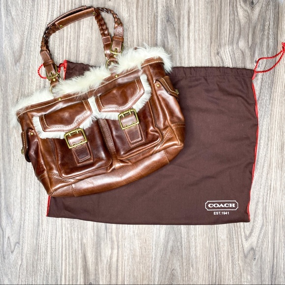 🎉Host Pick🎉 Ltd. Edition Coach Shearling Handbag - Picture 1 of 5